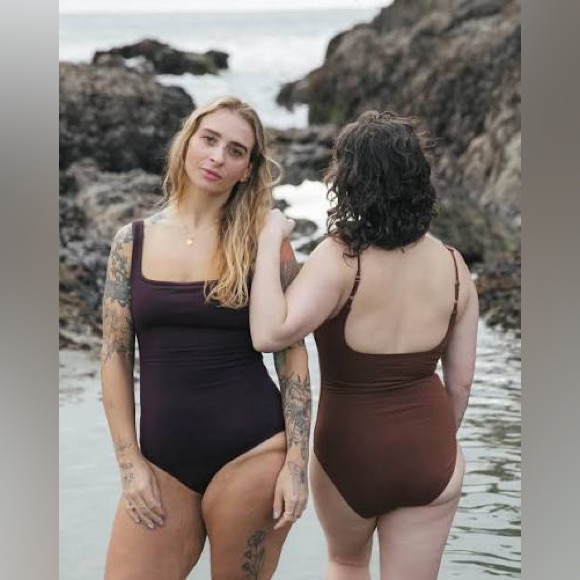 Simply Merino 100% Wool “Nutmeg” Women's One Piece Swimsuit